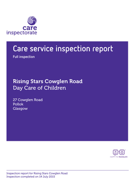 Care Service Inspection Report Full Inspection