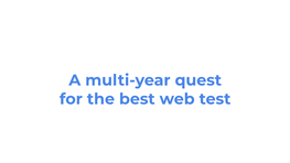 A Multi-Year Quest for the Best Web Test ACT I History of Debugging Protocols 2012 St