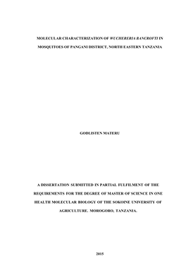 Molecular Characterization of Wuchereria Bancrofti In