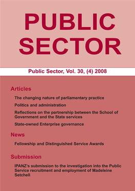Public Sector, Vol. 30, (4) 2008