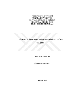 Dünyada Ve Ülkemizde Bilimkurgu Türünün Doğuşu Ve Gelişimi