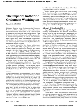 The Imperial Katharine Graham in Washington