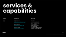 Services & Capabilities