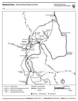 Skyland Area Road and Trail