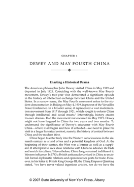 Dewey and May Fourth China ᇽᇽᇽᇽᇽeᇽᇽᇽᇽᇽ