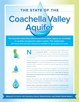 CVWD-DWA the State of the Coachella Valley Aquifer (PDF)