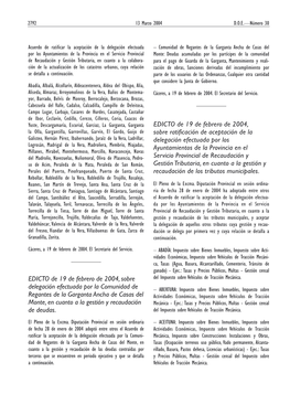 EDICTO De 19 De Febrero De 2004, Sobre Delegación Efectuada Por La Comunidad De Regantes De La Garganta Ancha De Casas Del Mont