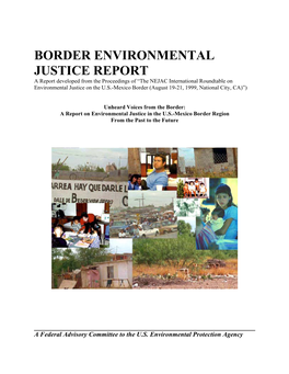 Border Environmental Justice Report