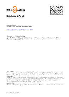 King's Research Portal