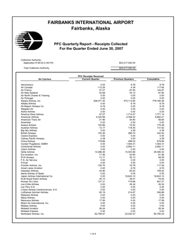 4Th FIA PFC Qrtrly Report Ending June 2007 To