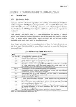 8-1 Chapter 8 Feasibility Study for the Model Area in Haor