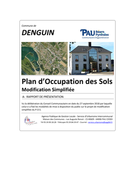 DENGUIN Plan D'occupation Des Sols