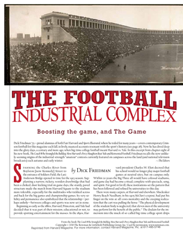 Boosting the Game, and the Game by Dick Friedman
