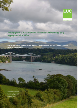 Adolygiad O Ardaloedd a Thirwedd Arbennig Yng Ngwynedd A