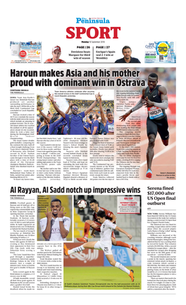 Haroun Makes Asia and His Mother Proud with Dominant Win in Ostrava