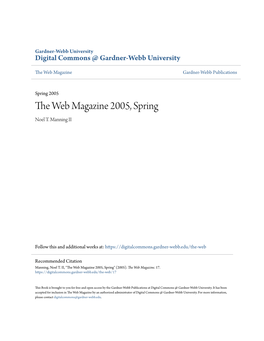 The Web Magazine 2005, Spring