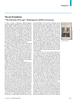 Shakespeare's 400Th Anniversary