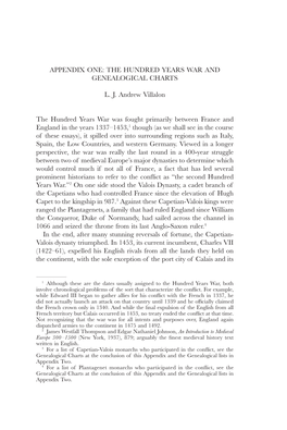 Appendix One: the Hundred Years War and Genealogical Charts