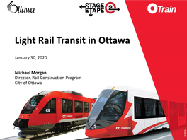 Light Rail Transit in Ottawa