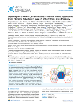 Exploiting the 2-Amino-1,3,4-Thiadiazole Scaffold