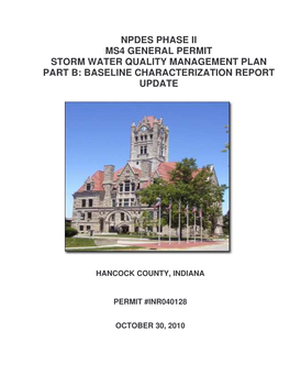 Hancock County Part B Update 10 2010