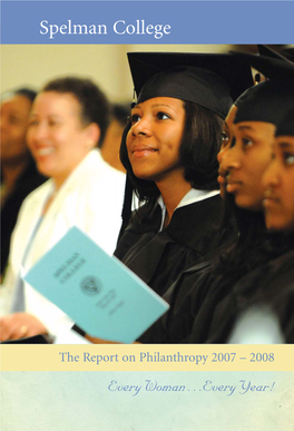 The Report on Philanthropy 2007 – 2008 Every Woman…Every Year!