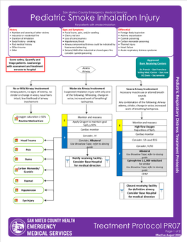 Pediatric Smoke Inhalation Injury