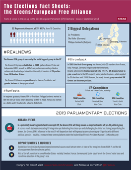 The Elections Fact Sheets: the Greens/European Free Alliance