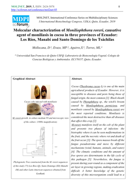 Molecular Characterization of Moniliophthora Roreri