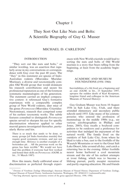 A Scientific Biography of Guy G. Musser