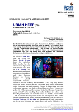 Uriah Heep(Gb)