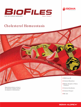 Cholesterol Homeostasis