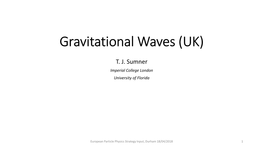 Gravitational Waves (UK)