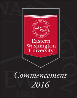 2016 Commencement Program