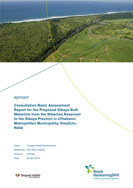 Consultation Basic Assessment Report for the Proposed Sibaya
