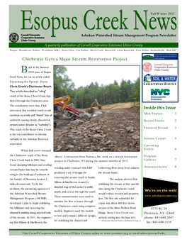 Esopus Creek News 2012 Fall-Winter