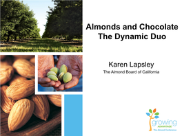 Almonds and Chocolate the Dynamic Duo