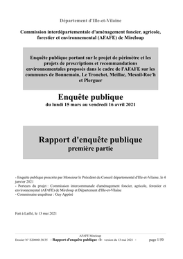 AFAFE Mireloup-Rapport Partie 1