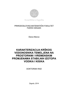 Područje Istraživanja I Prikupljeni Uzorci