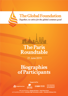 The Paris Roundtable 21 June 2019