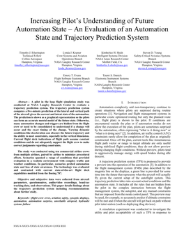 Increasing Pilot's Understanding of Future Automation State – An