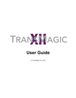 Transmagic R12 User Guide