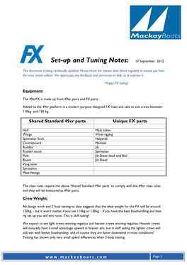 FX Tuning Guide