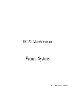 Vacuum Systems