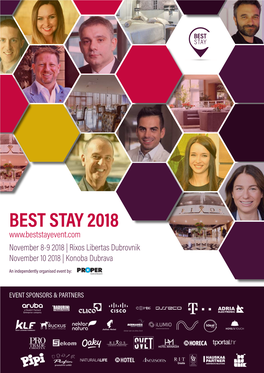 BEST STAY 2018 November 8-9 2018 | Rixos Libertas Dubrovnik November 10 2018 | Konoba Dubrava