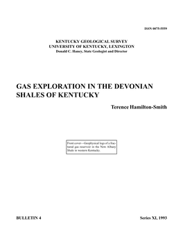 Gas Exploration in the Devonian Shales of Kentucky