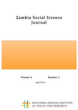 Zambia Social Science Journal