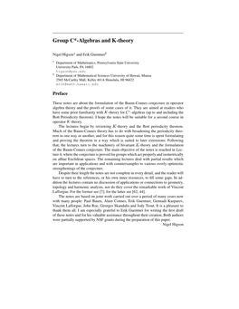 Group C*-Algebras and K-Theory