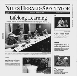 Lifelong Learning GO Seniors, Retirees Are Students and Teachers in Peer Program Classes.Page 4