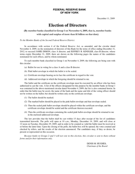 Election of Directors